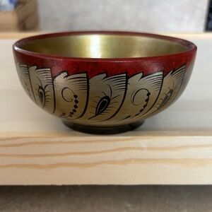 1950 Russian Khokhloma bowl